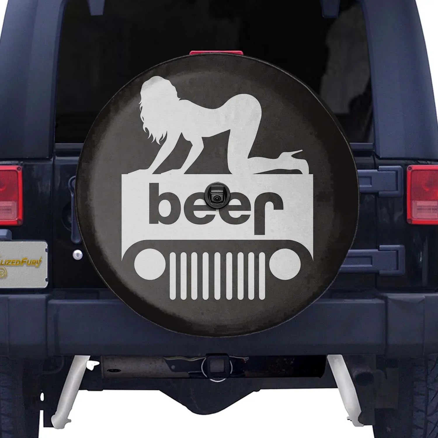 Funny Jeep Beer Square Tire Cover – Sexy Girl Jeep Accessories - PersonalizedFury
