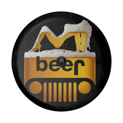 Sexy Girl Jeep Beer Square Tire Cover – Funny Jeep Accessories - PersonalizedFury