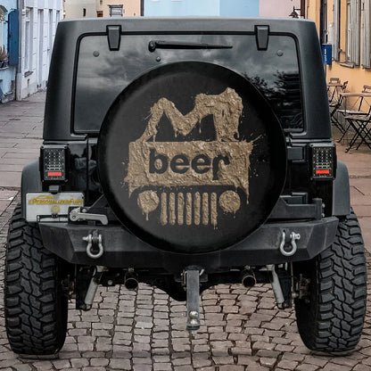 Funny Jeep Beer Square Tire Cover – Sexy Girl Jeep Accessories - PersonalizedFury
