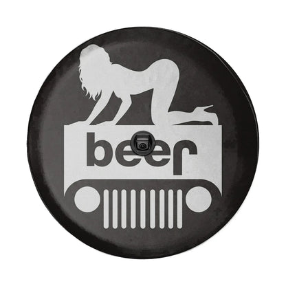 Funny Jeep Beer Square Tire Cover – Sexy Girl Jeep Accessories - PersonalizedFury