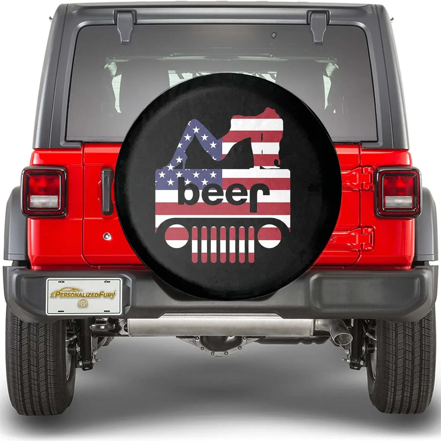 Funny Jeep Beer Square Tire Cover – Sexy Girl Jeep Usa Flag Accessories - PersonalizedFury