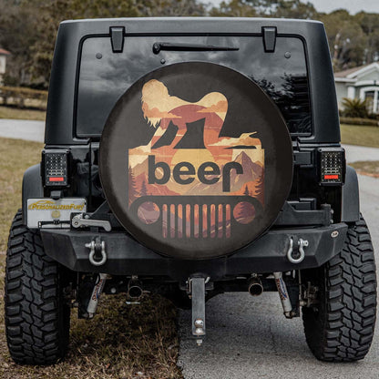 Funny Jeep Beer Square Tire Cover – Sexy Girl Sunset Jeep Accessories - PersonalizedFury