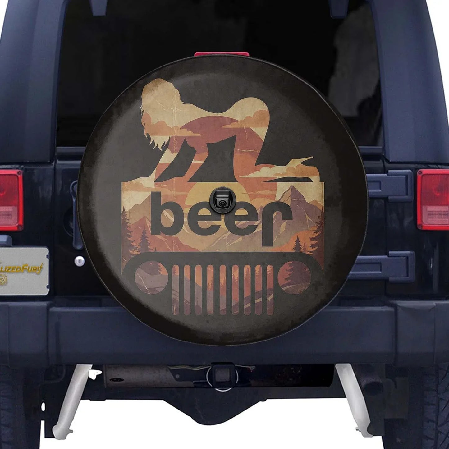 Funny Jeep Beer Square Tire Cover – Sexy Girl Sunset Jeep Accessories - PersonalizedFury