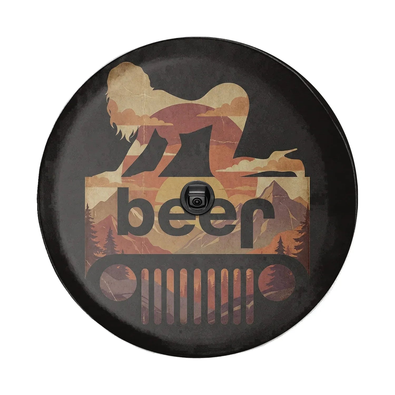 Funny Jeep Beer Square Tire Cover – Sexy Girl Sunset Jeep Accessories - PersonalizedFury