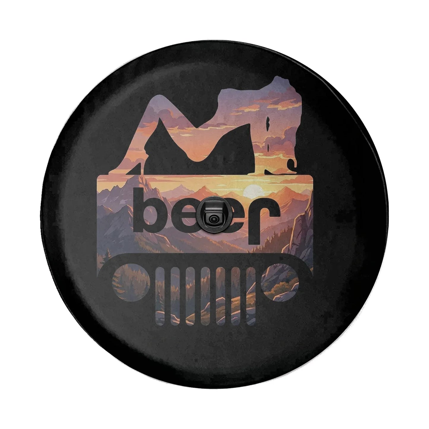 Funny Jeep Beer Square Tire Cover – Sexy Girl Sunset Jeep Accessories - PersonalizedFury