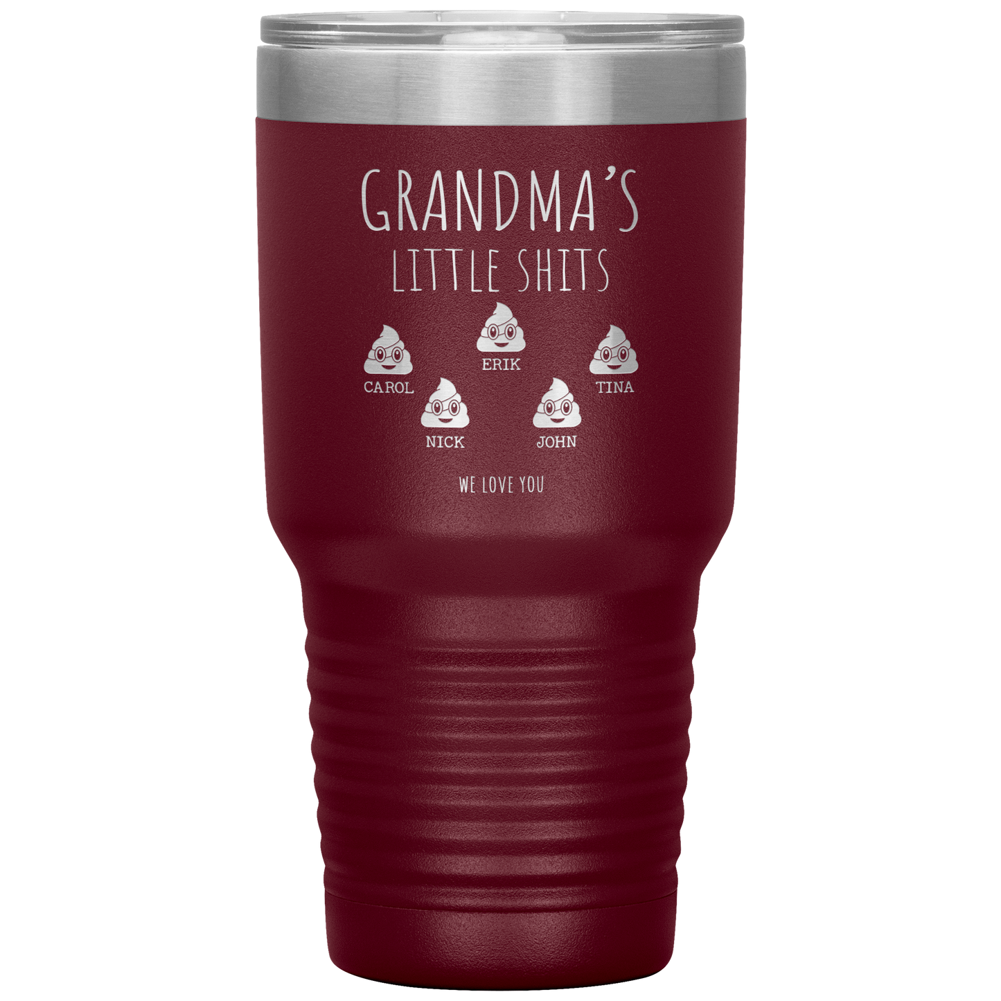 Funny_Gift_For_Grandma_30oz_Tumbler_Maroon_Mockup.png