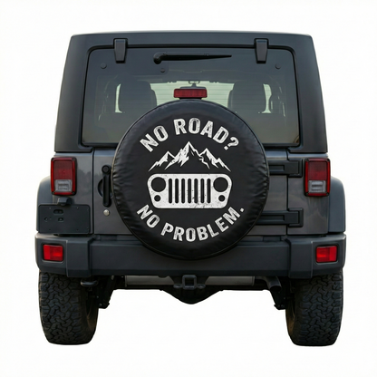 Funny Jeep Spare Tire Covers - No Road? No Problem