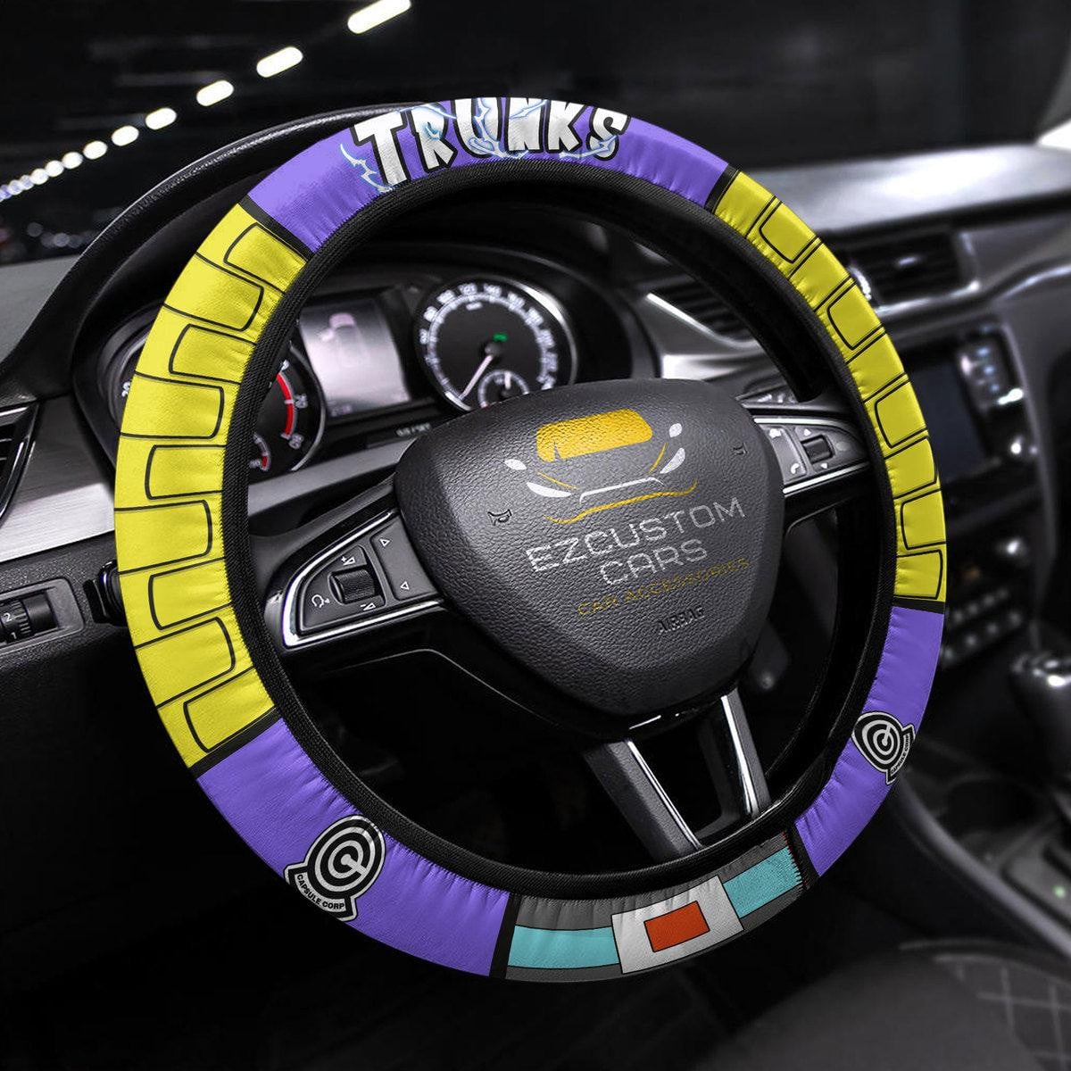 Future Trunks Anime Steering Wheel Cover Custom Dragon Ball Anime Car Accessories