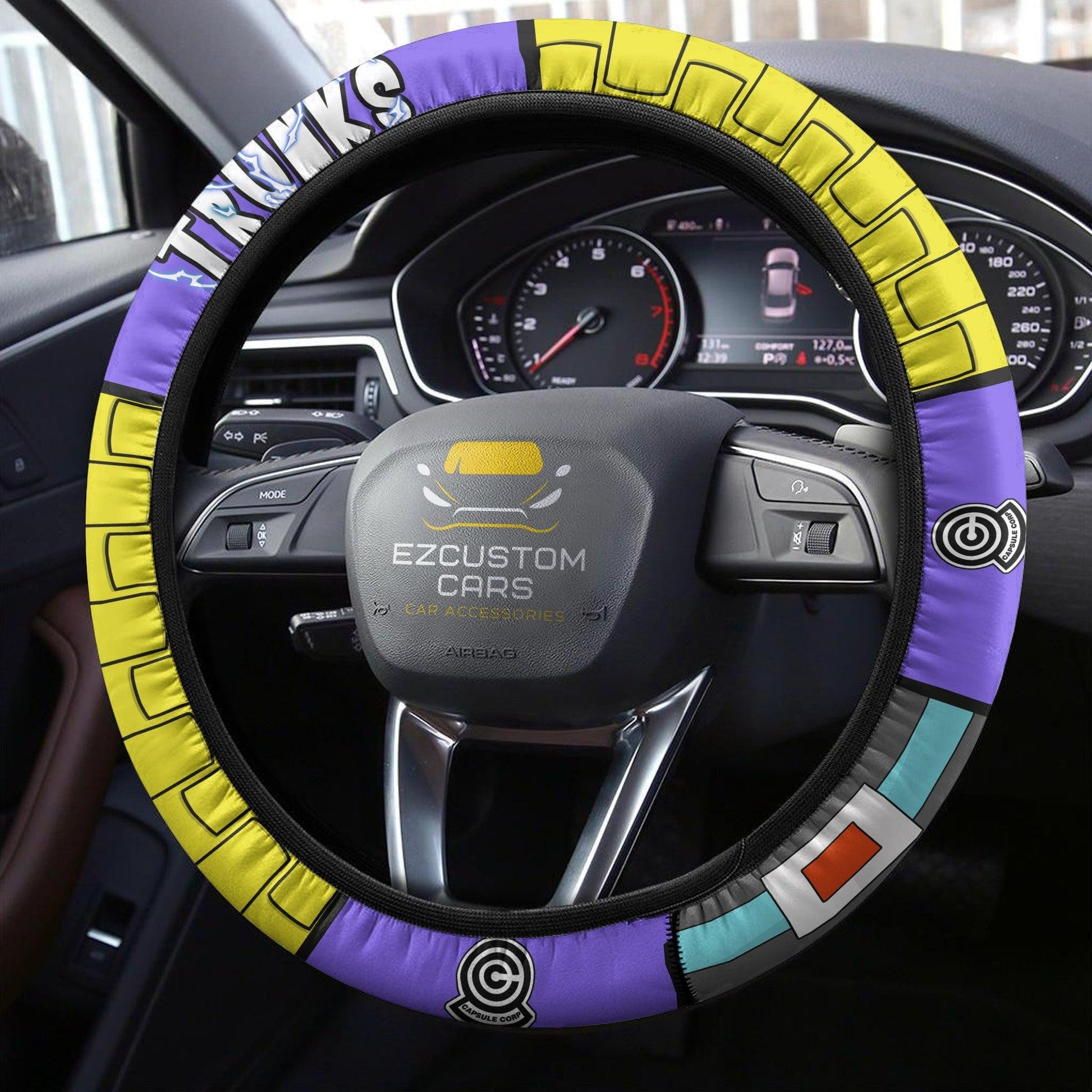 Future Trunks Anime Steering Wheel Cover Custom Dragon Ball Anime Car Accessories