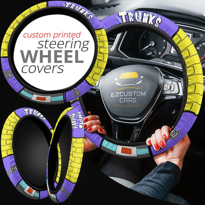 Future Trunks Anime Steering Wheel Cover Custom Dragon Ball Anime Car Accessories