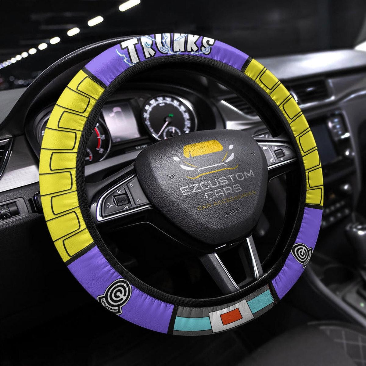 Future Trunks Anime Steering Wheel Cover Custom Dragon Ball Anime Car Accessories