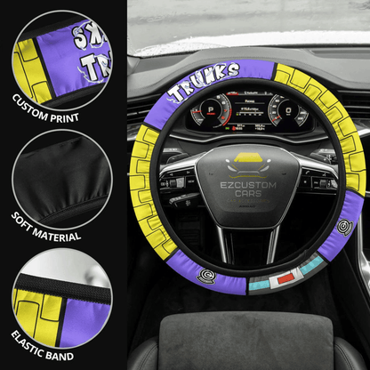 Future Trunks Anime Steering Wheel Cover Custom Dragon Ball Anime Car Accessories