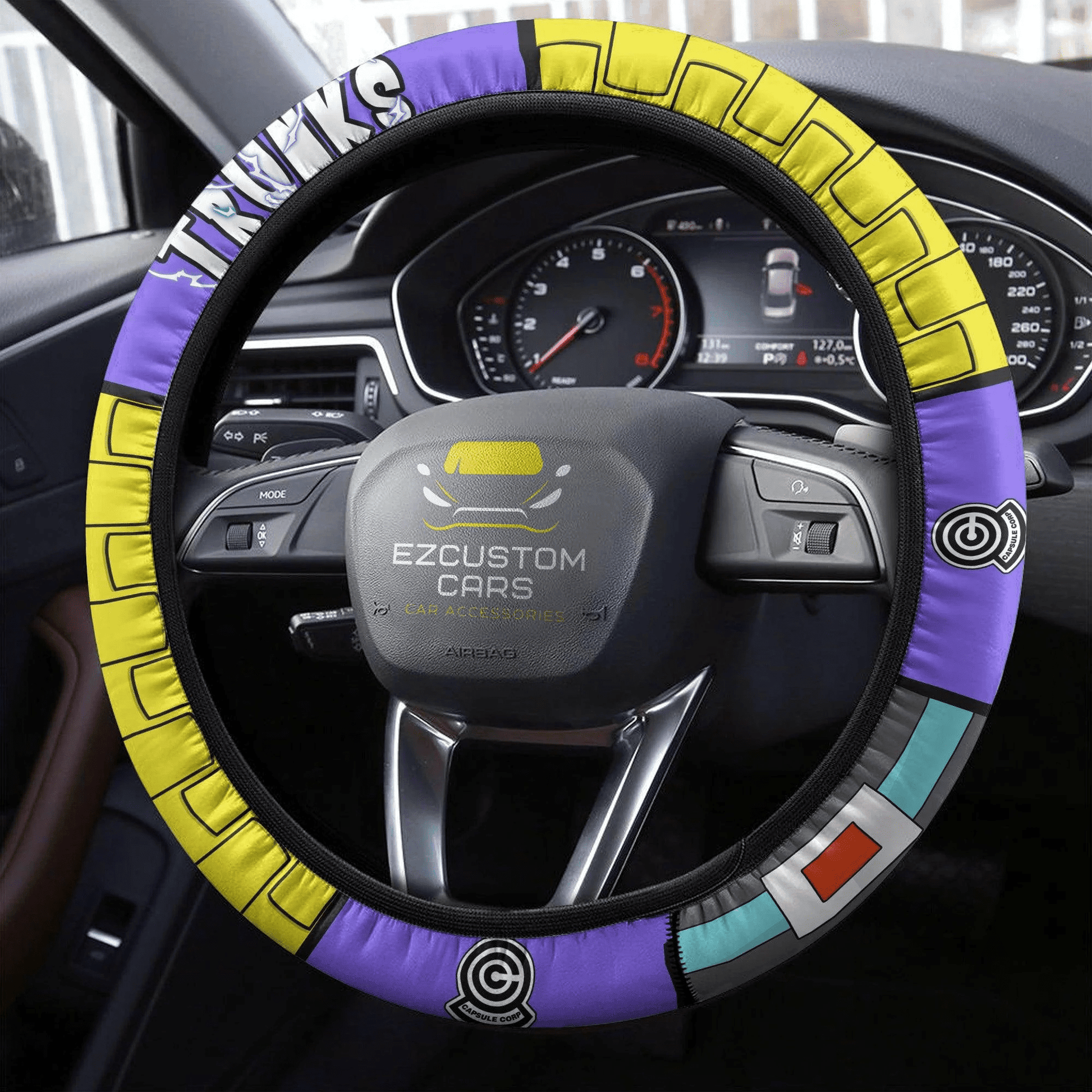 Future Trunks Anime Steering Wheel Cover Custom Dragon Ball Anime Car Accessories