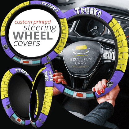 Future Trunks Anime Steering Wheel Cover Custom Dragon Ball Anime Car Accessories