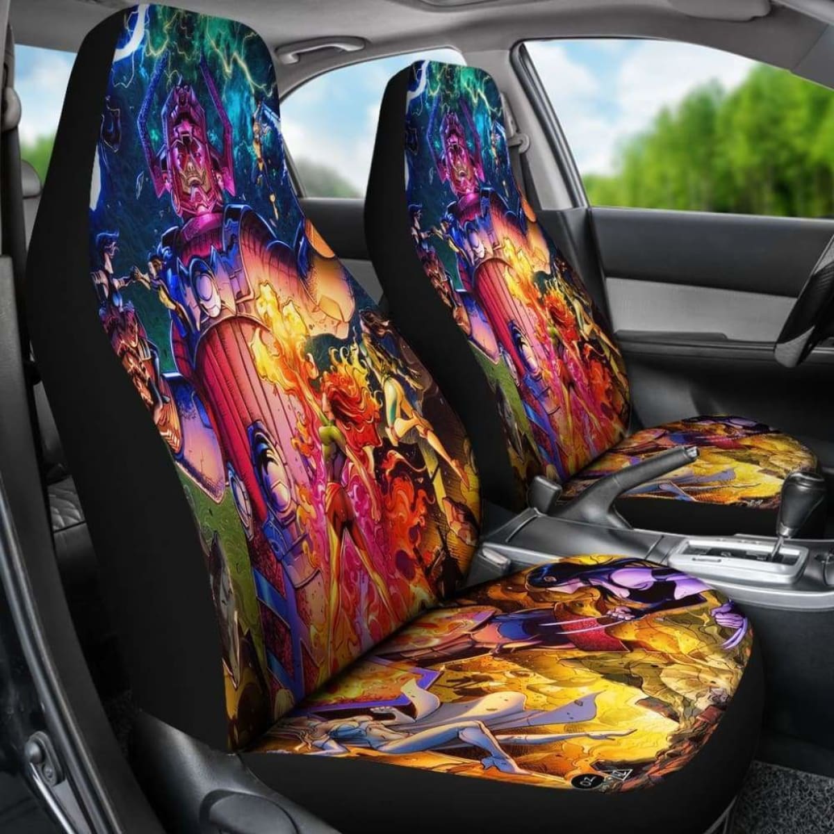 Galactus Vs Heroes Seat Covers 101719 Universal Fit