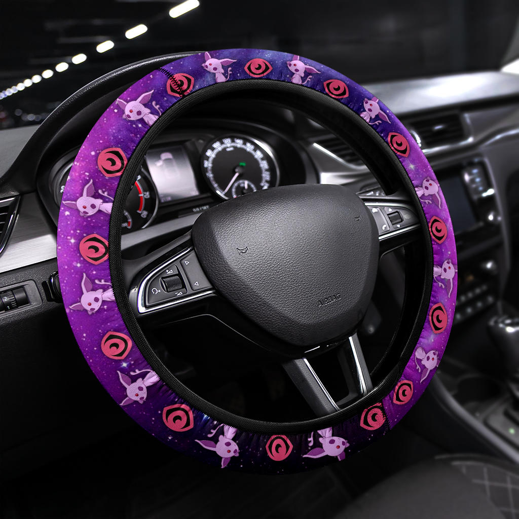Galaxy Espeon Eevee Evolution Car Steering Wheel Cover