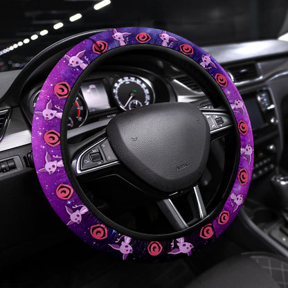 Galaxy Espeon Eevee Evolution Car Steering Wheel Cover