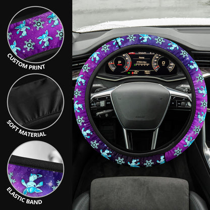 Galaxy Glaceon Eevee Evolution Car Steering Wheel Cover