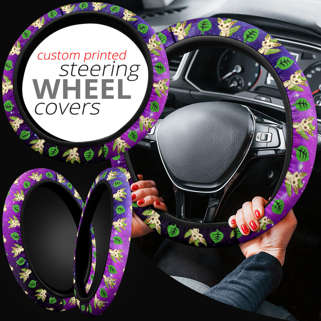 Galaxy Leafon Eevee Evolution Car Steering Wheel Cover
