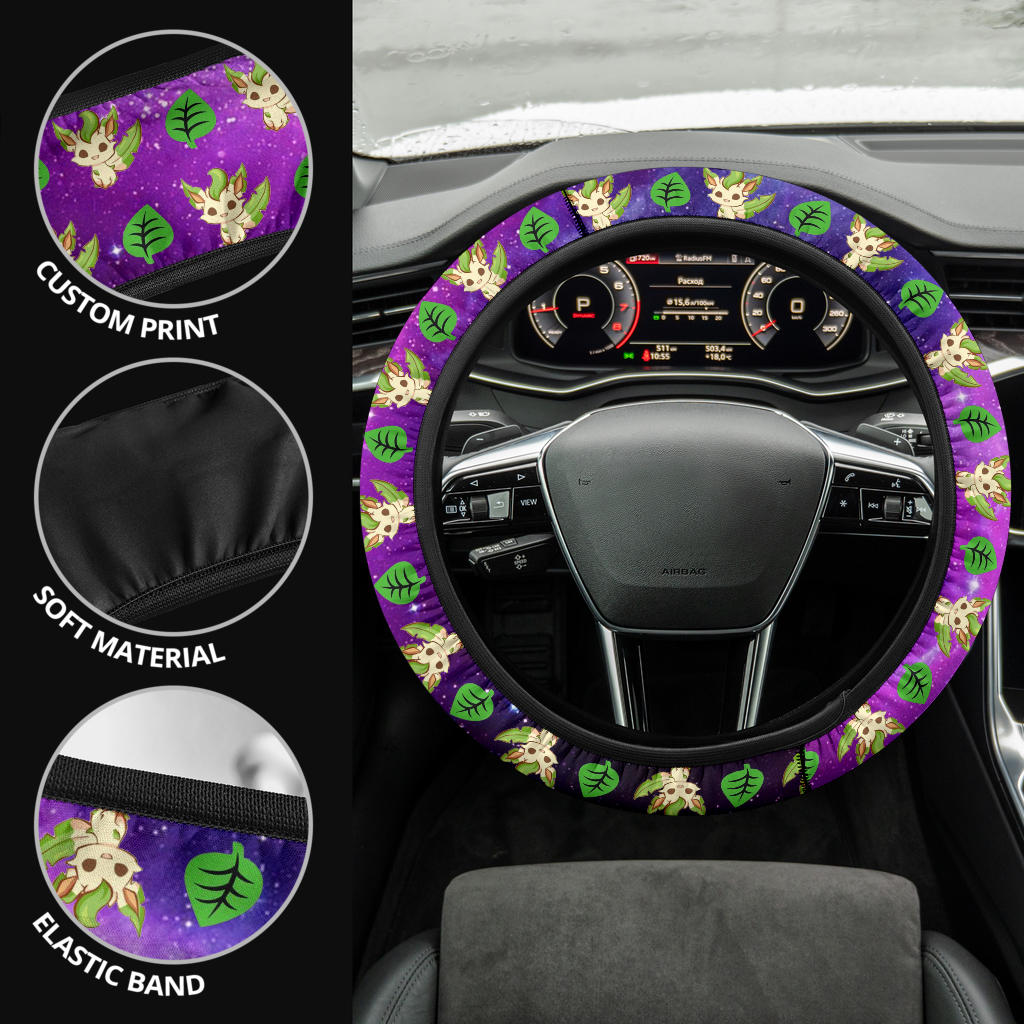 Galaxy Leafon Eevee Evolution Car Steering Wheel Cover