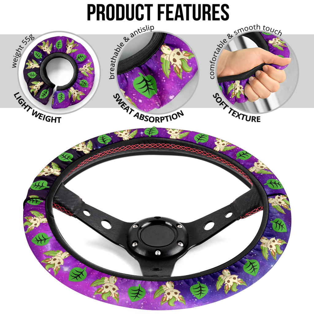 Galaxy Leafon Eevee Evolution Car Steering Wheel Cover
