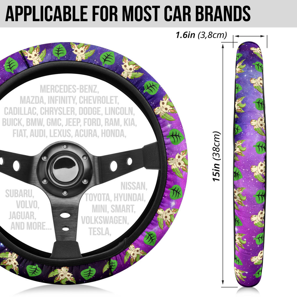 Galaxy Leafon Eevee Evolution Car Steering Wheel Cover