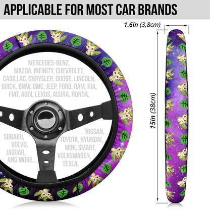 Galaxy Leafon Eevee Evolution Car Steering Wheel Cover