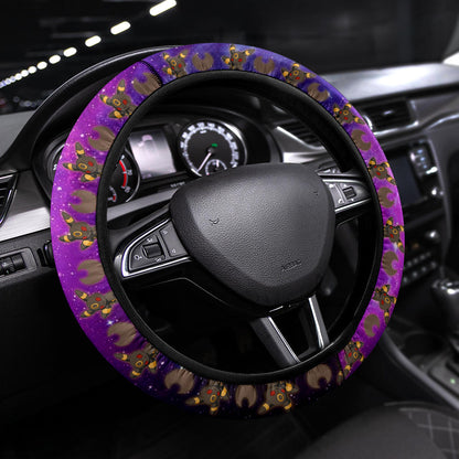 Galaxy Umbreon Eevee Evolution Car Steering Wheel Cover