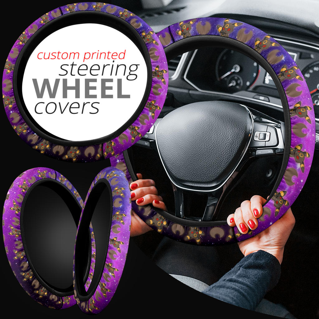 Galaxy Umbreon Eevee Evolution Car Steering Wheel Cover