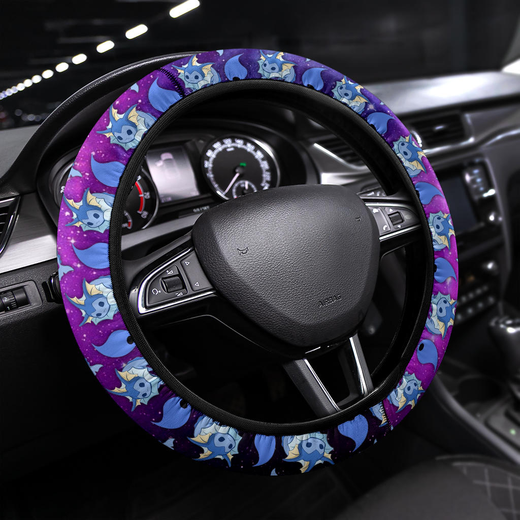 Galaxy Vaporeon Eevee Evolution Car Steering Wheel Cover