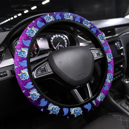 Galaxy Vaporeon Eevee Evolution Car Steering Wheel Cover