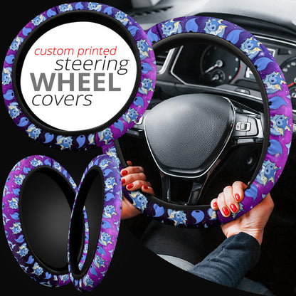 Galaxy Vaporeon Eevee Evolution Car Steering Wheel Cover