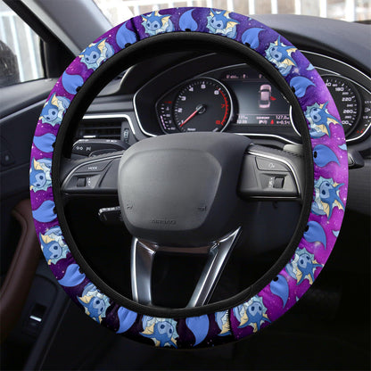 Galaxy Vaporeon Eevee Evolution Car Steering Wheel Cover