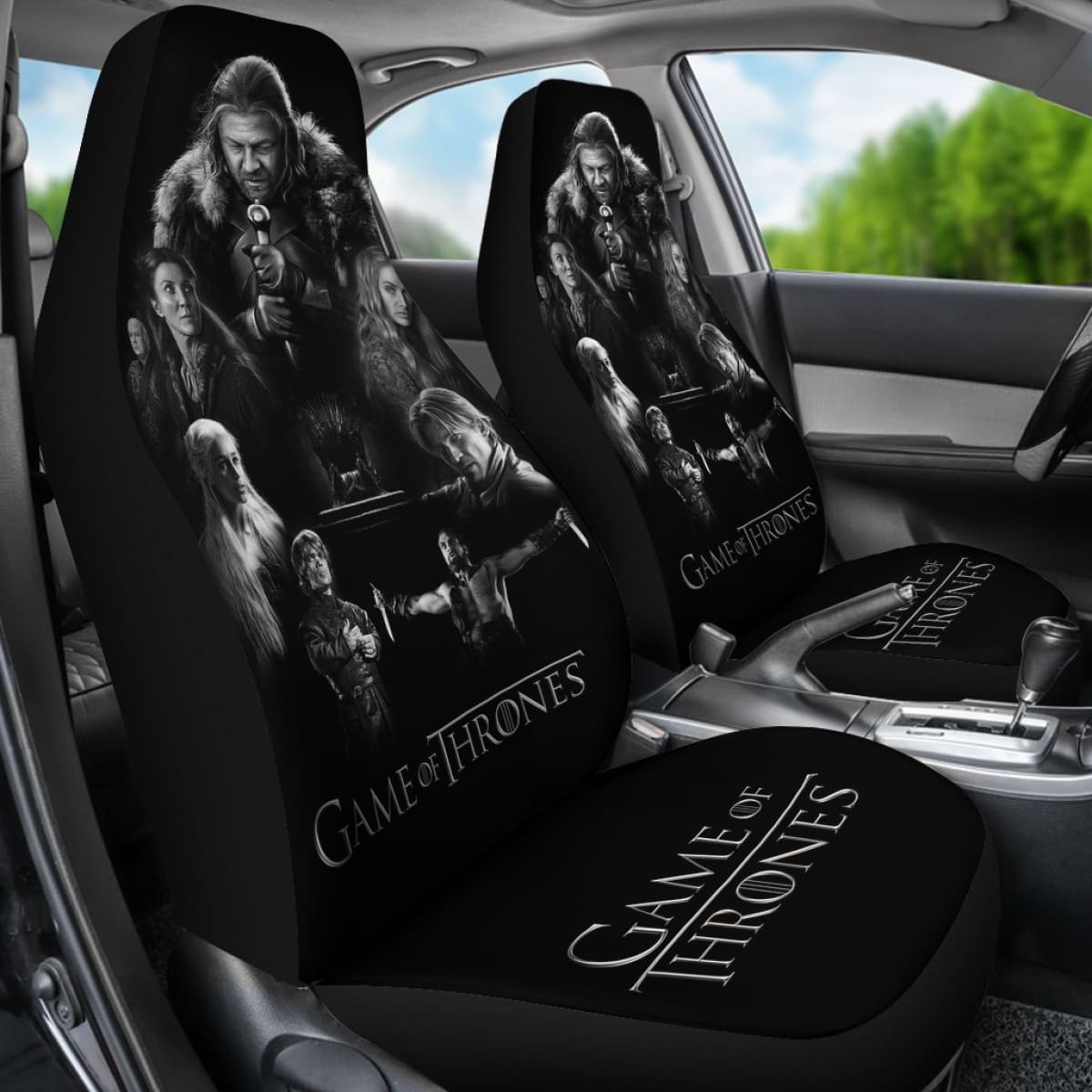 Game Of Thrones Art Car Seat Covers Movie Fan Gift H053120 Universal Fit 072323