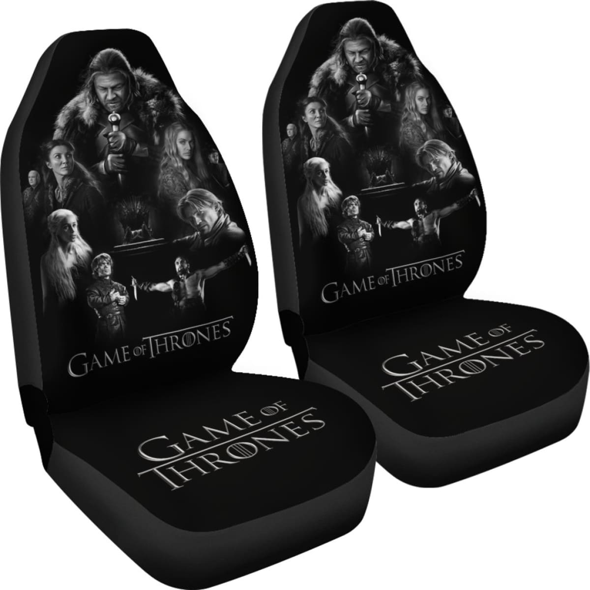 Game Of Thrones Art Car Seat Covers Movie Fan Gift H053120 Universal Fit 072323