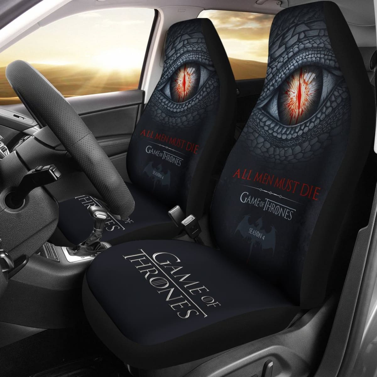 Game Of Thrones Art Car Seat Covers Movies Fan Gift H053120 Universal Fit 072323