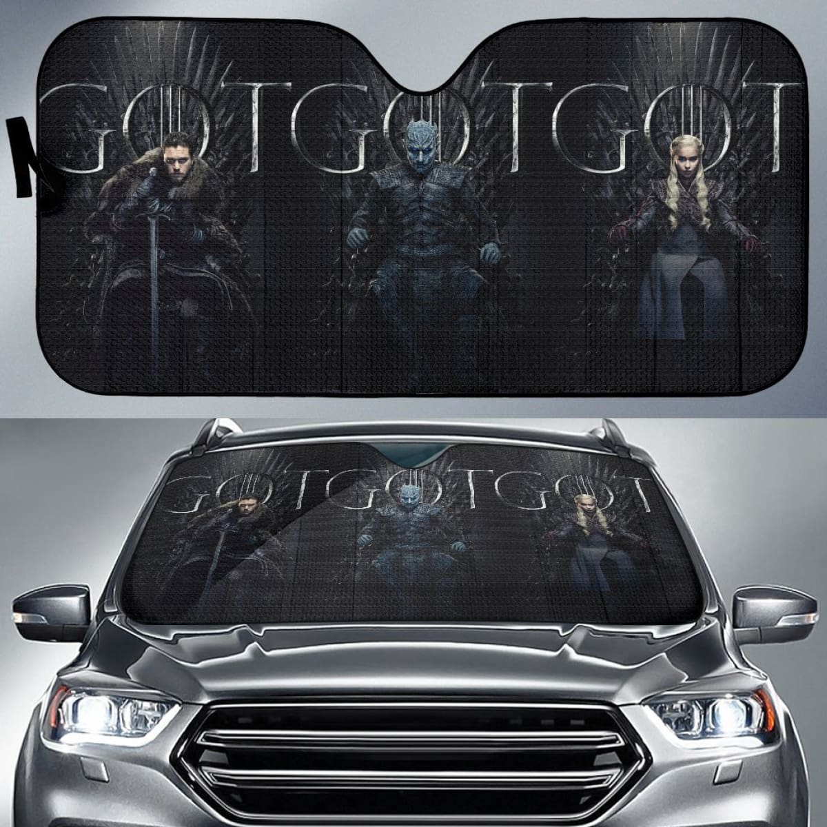 Game Of Thrones Art Car Sun Shades Movie Fan Gift Universal Fit 103530
