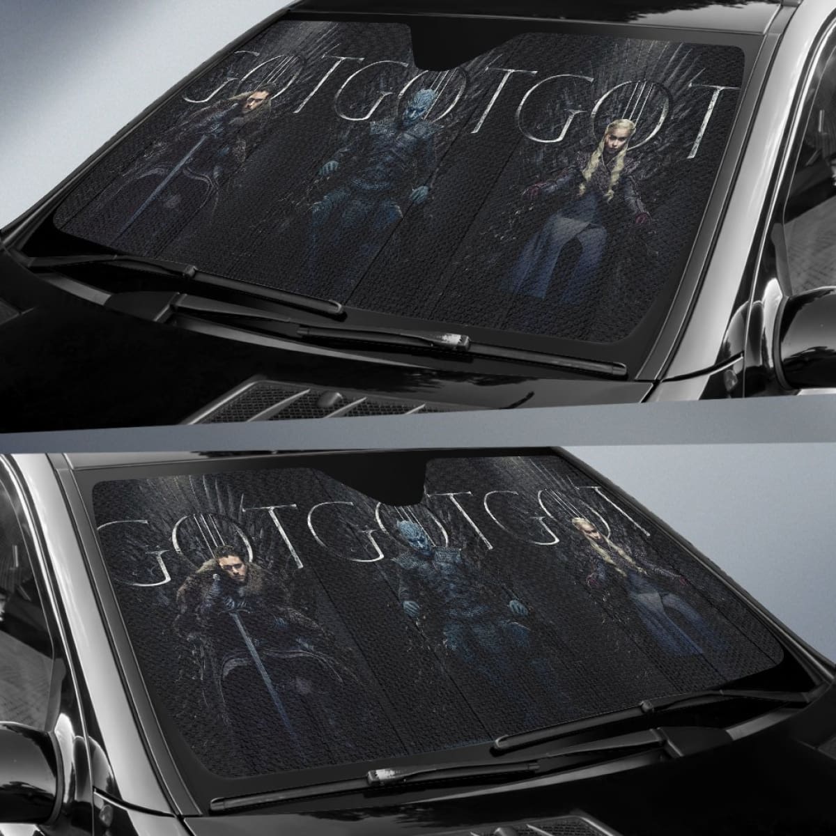 Game Of Thrones Art Car Sun Shades Movie Fan Gift Universal Fit 103530