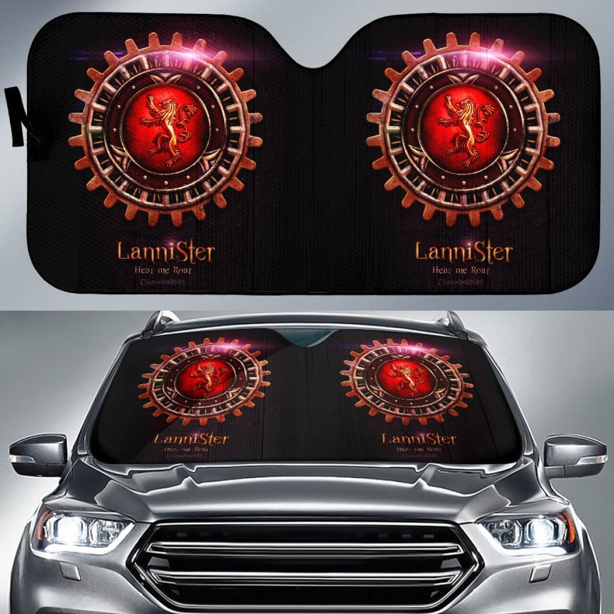 Game Of Thrones Art  Movie Fan Gift Car Sun Shades Universal Fit 103530