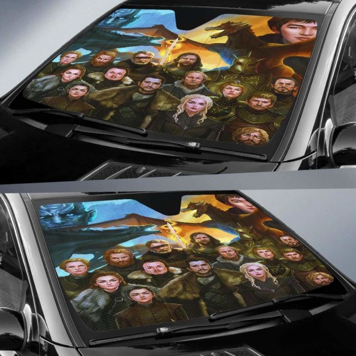 Game Of Thrones Car Auto Sun Shades Universal Fit 051312