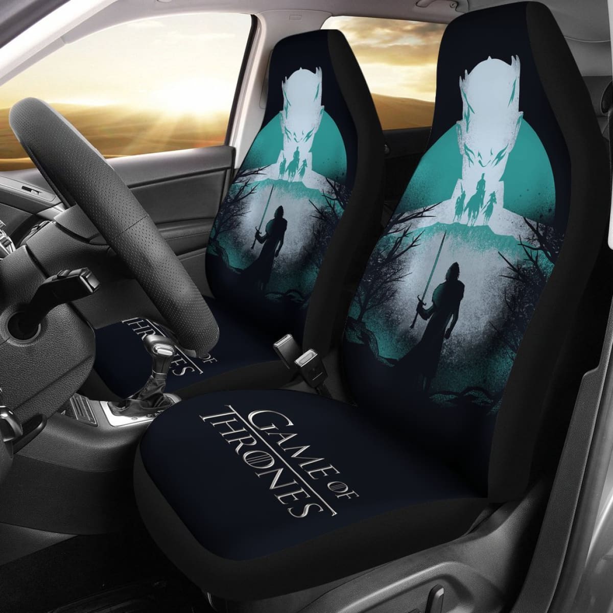 Game Of Thrones Fan Art  Car Seat Covers Movies Fan Gift H053120 Universal Fit 072323