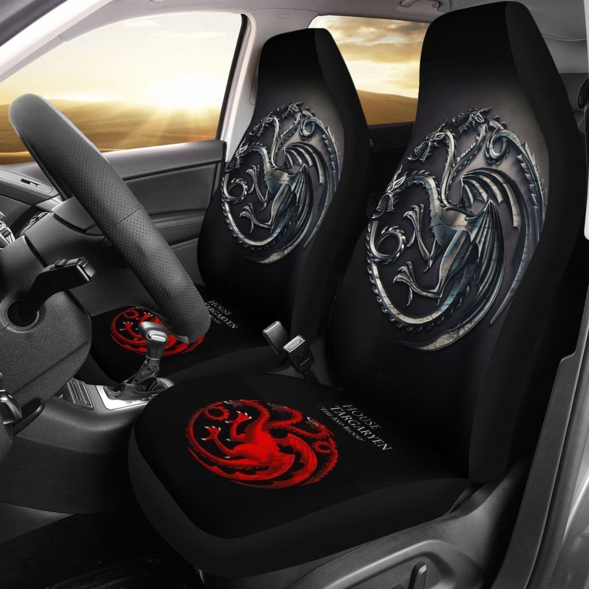Game Of Thrones House Targaryen Car Seat Covers Lt03 Universal Fit 225721