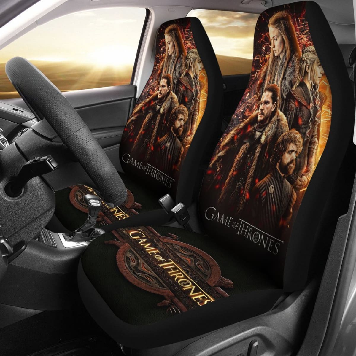 Game Of Thrones Movies Fan Gift Car Seat Covers H053120 Universal Fit 072323