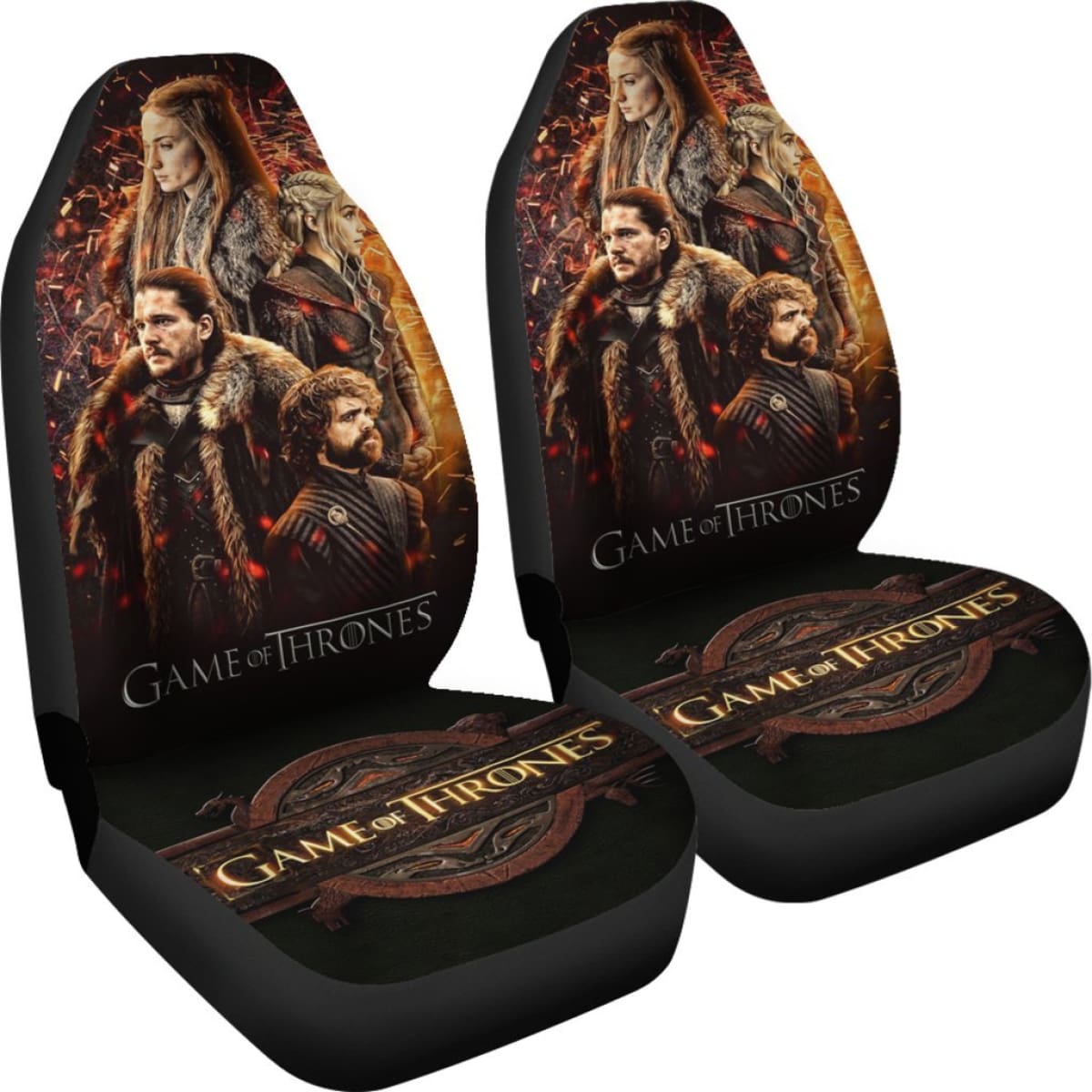Game Of Thrones Movies Fan Gift Car Seat Covers H053120 Universal Fit 072323