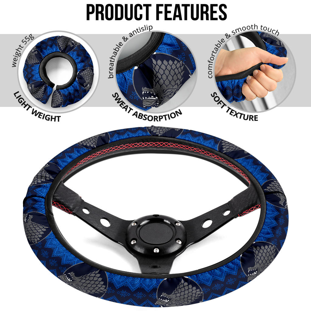 Game Of Thrones Stark Winter Premium Car Steeling Wheel Covers