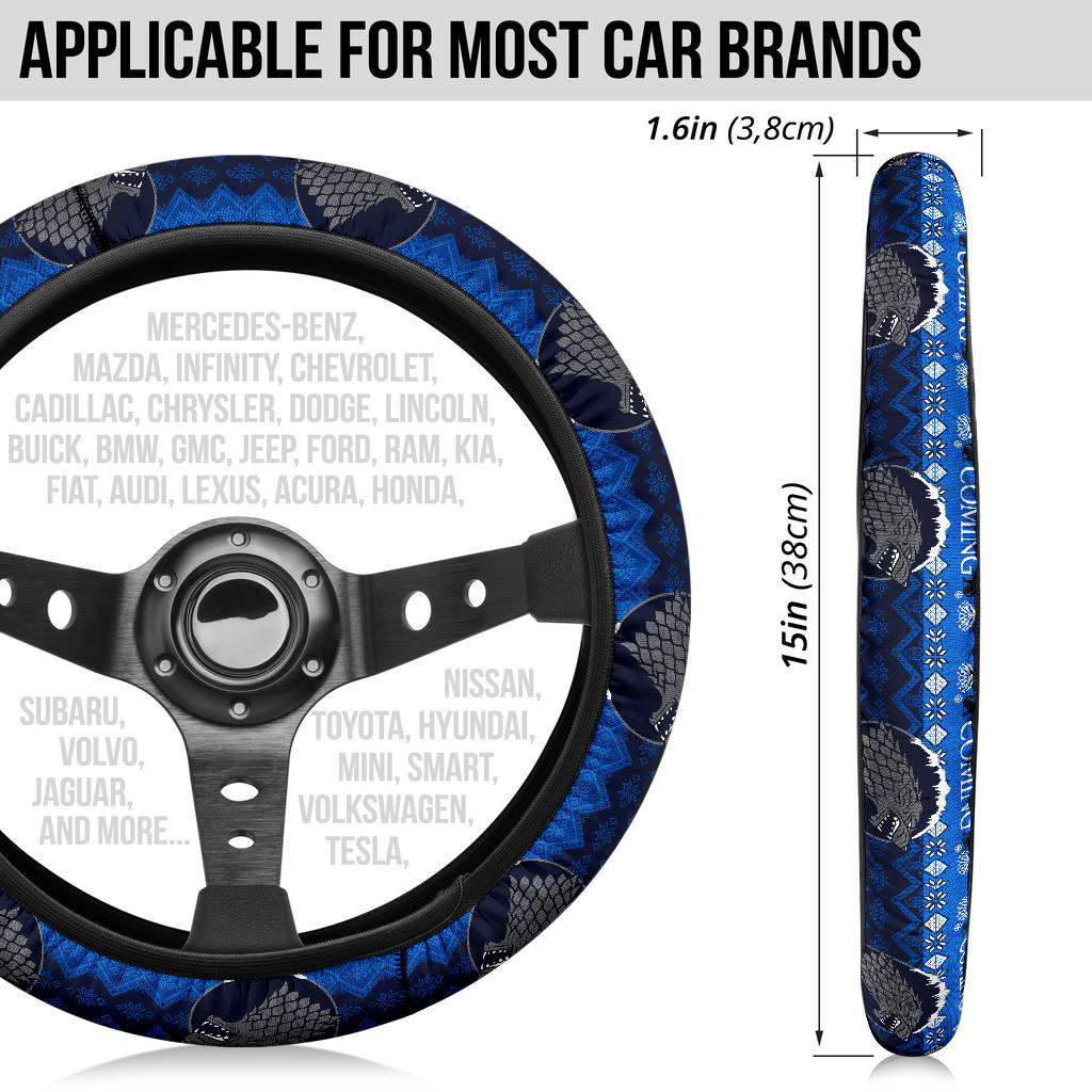 Game Of Thrones Stark Winter Premium Car Steeling Wheel Covers