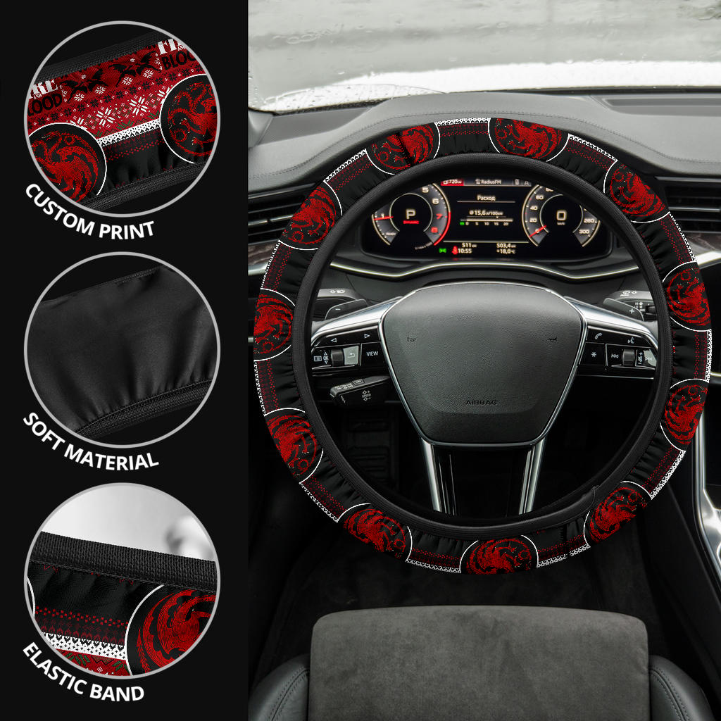 Game Of Thrones Targaryen Christmas Premium Custom Car Steering Wheel Cover