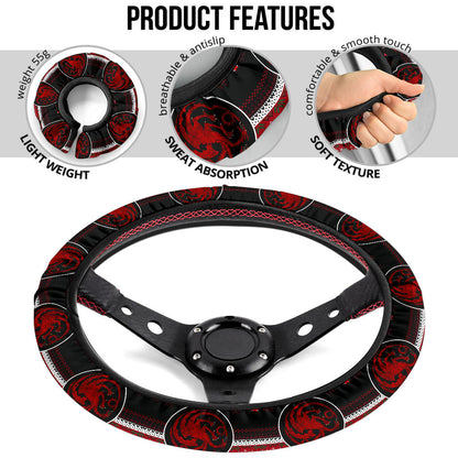 Game Of Thrones Targaryen Christmas Premium Custom Car Steering Wheel Cover