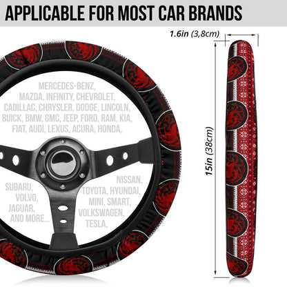 Game Of Thrones Targaryen Christmas Premium Custom Car Steering Wheel Cover