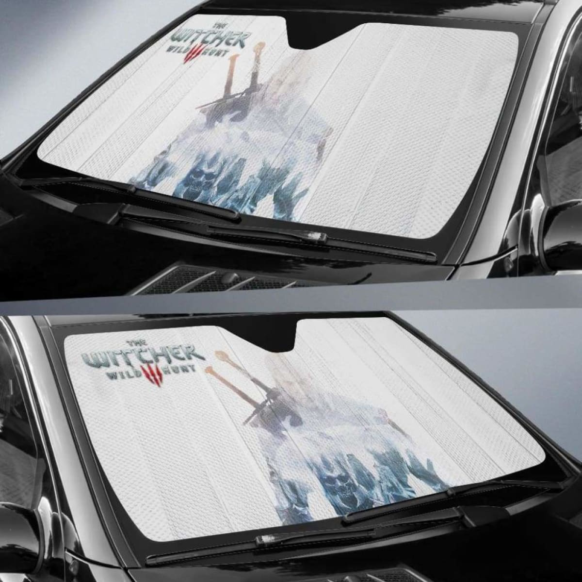 Game The Witcher 3: Wild Hunt Geralt Car Sun Shades Universal Fit 051012